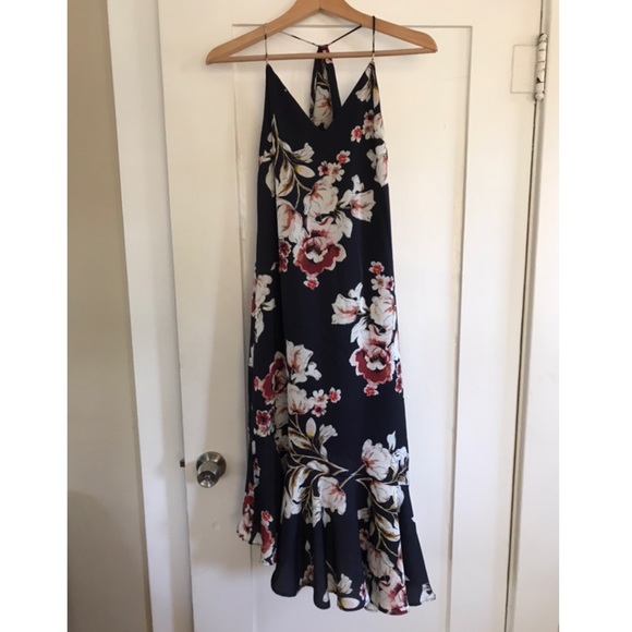 Zara Dresses & Skirts - Zara Asymmetrical Floral Dress